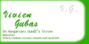 vivien gubas business card